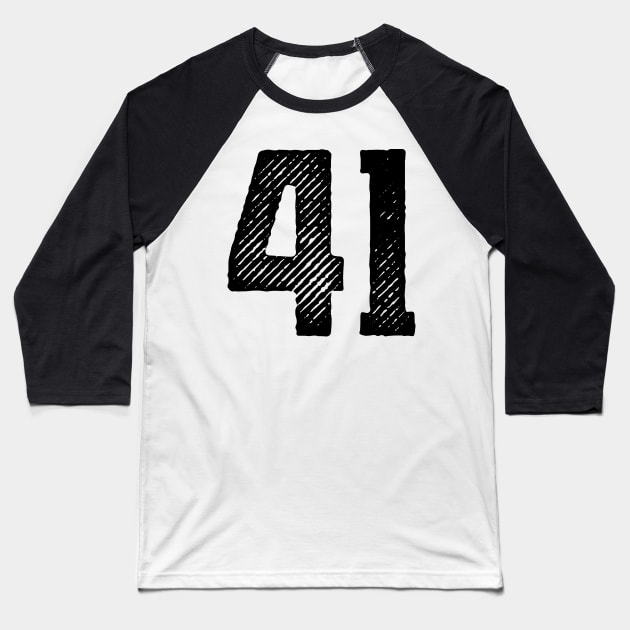 Rough Number 41 Baseball T-Shirt by colorsplash